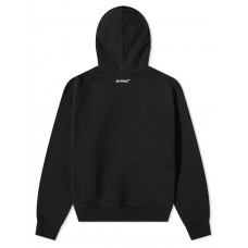 OFF-WHITE Arrows Print Hoodie Black/White