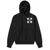 OFF-WHITE Arrows Print Hoodie Black/White