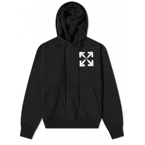 Оригинальный шмот OFF-WHITE Arrows Print Hoodie Black/White