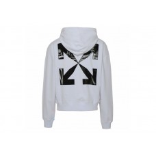 OFF-WHITE Caravag Arrow Over Hoodie White