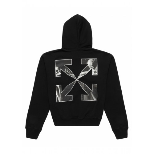 Оригинальный шмот OFF-WHITE Caravaggio Saint Jerome Writing Arrows Hoodie Black/White