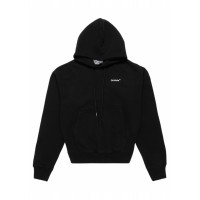 OFF-WHITE Caravaggio Saint Jerome Writing Arrows Hoodie Black/White