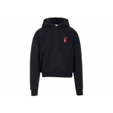 OFF-WHITE Starred Arrow Over Hoodie Black Red