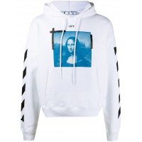 OFF-WHITE Mona Lisa Hoodie White/Black