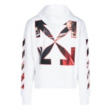 OFF-WHITE Caravaggio Saint Jerome Writing Hoodie White