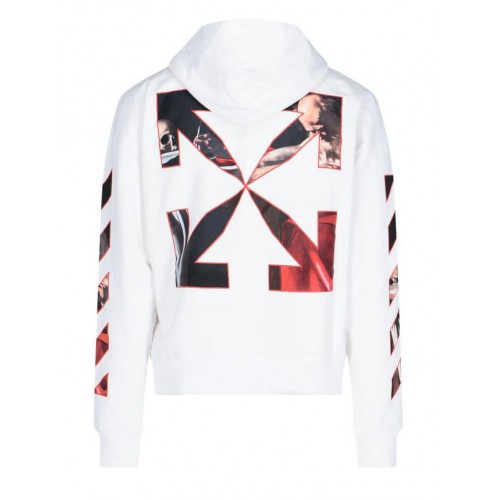 Оригинальный шмот OFF-WHITE Caravaggio Saint Jerome Writing Hoodie White