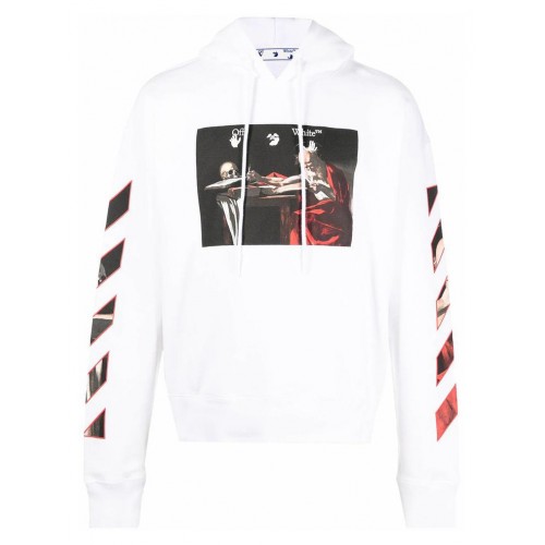 Оригинальный шмот OFF-WHITE Caravaggio Saint Jerome Writing Hoodie White
