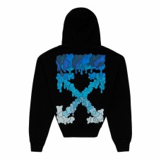 OFF-WHITE Marker Hoodie Black/Blue