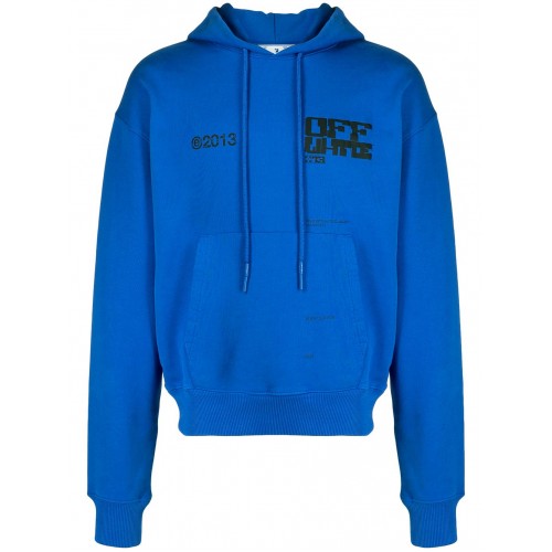 Оригинальный шмот OFF-WHITE Tech Market Hoodie Blue/Black