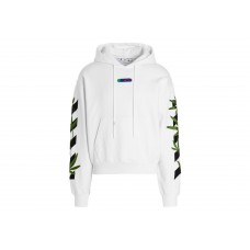 OFF-WHITE Weed Arrows Over Hoodie White