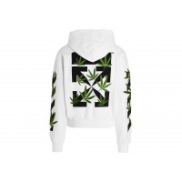 OFF-WHITE Weed Arrows Over Hoodie White
