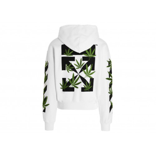 Оригинальный шмот OFF-WHITE Weed Arrows Over Hoodie White