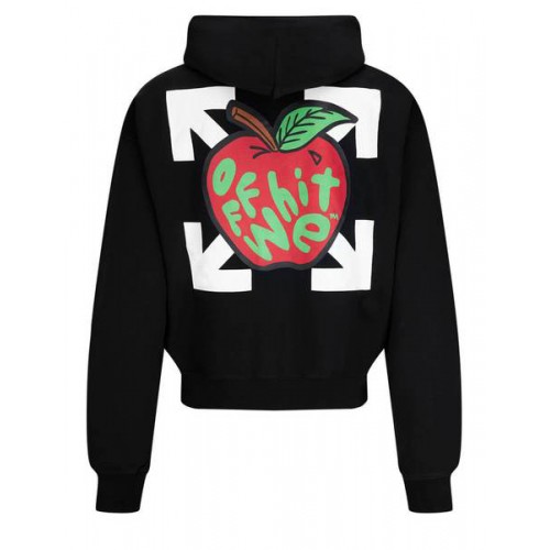 Оригинальный шмот OFF-WHITE Oversized Apple Print Arrow Hoodie Black