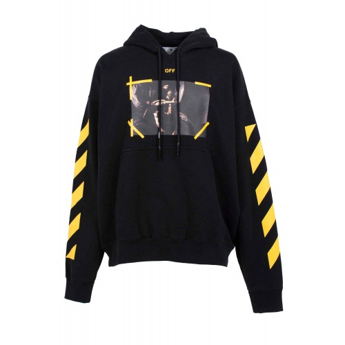 Оригинальный шмот OFF-WHITE Diag Arrow Carav Mercy Skate Hoodie Black/White