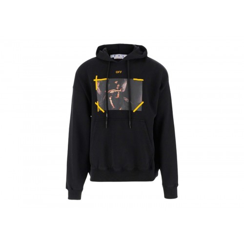 Оригинальный шмот OFF-WHITE Arrow Caravaggio Mercy Skate Hoodie Black/Yellow/Multi