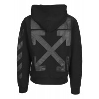 OFF-WHITE Rubber Arrows Hoodie Black