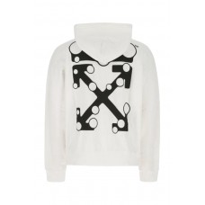 OFF-WHITE Bubble Arrows Hoodie White Black