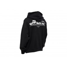 OFF-WHITE Paint Script Arrows Skate Hoodie Black/White