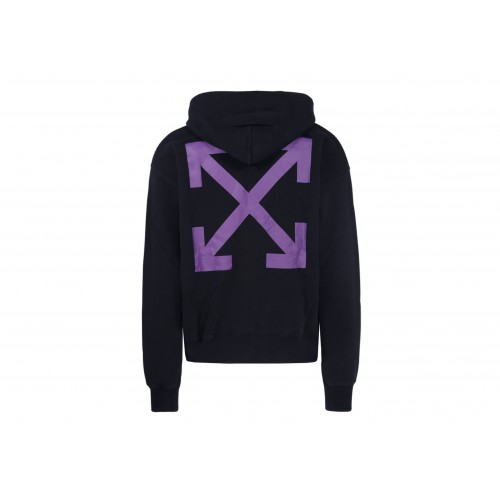Оригинальный шмот OFF-WHITE Arrow Caravaggio Mercy Skate Hoodie Black/Purple - 70см