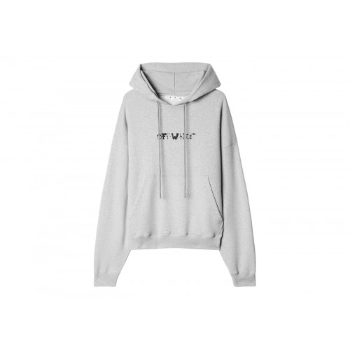 Оригинальный шмот OFF-WHITE Faces Skate Hoodie Grey/Black - 70см
