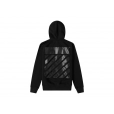 OFF-WHITE Diag Tab Slim Hoodie Black/Black