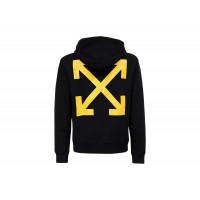 OFF-WHITE Arrow Caravaggio St. Fran Slim Hoodie Black/Yellow/Multi