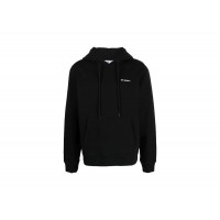 OFF-WHITE Wave Outl Diagonal Slim Hoodie Black/White