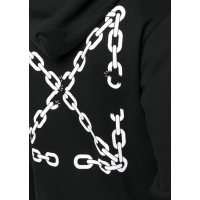 OFF-WHITE Chain-Link Arrows Hoodie Black