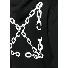 OFF-WHITE Chain-Link Arrows Hoodie Black