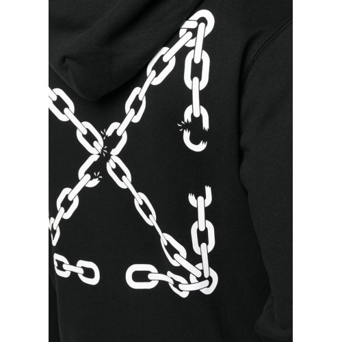 Оригинальный шмот OFF-WHITE Chain-Link Arrows Hoodie Black