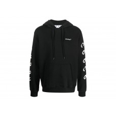 OFF-WHITE Chain-Link Arrows Hoodie Black