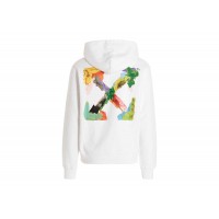 OFF-WHITE Brush Arrow Slim Hoodie White/Multi