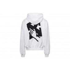 OFF-WHITE Hand Arrow Boxy Hoodie White/Black