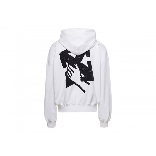 Оригинальный шмот OFF-WHITE Hand Arrow Boxy Hoodie White/Black