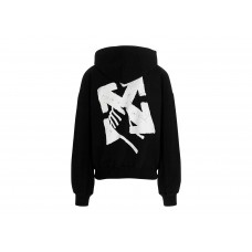 OFF-WHITE Hand Arrow Boxy Hoodie Black/White