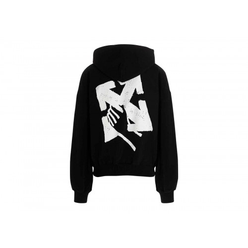Оригинальный шмот OFF-WHITE Hand Arrow Boxy Hoodie Black/White