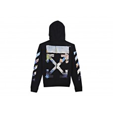 OFF-WHITE Edouard Manet Floating Studio Arrows Zip Up Hoodie Black/Multi