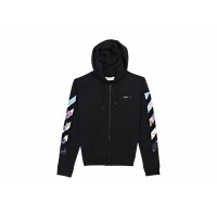 OFF-WHITE Edouard Manet Floating Studio Arrows Zip Up Hoodie Black/Multi