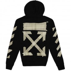 OFF-WHITE Arrows Zip Up Hoodie Black