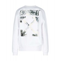 OFF-WHITE Flock Chine Flower Arrow Crew White/Multi