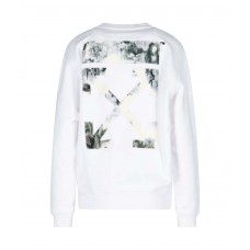 OFF-WHITE Flock Chine Flower Arrow Crew White/Multi