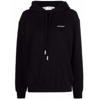 OFF-WHITE Diag Regular Hoodie Black/White