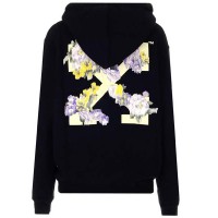 OFF-WHITE Flower Arrow Reg Hoodie Black/Multi