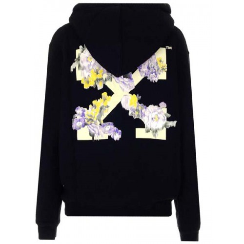 Оригинальный шмот OFF-WHITE Flower Arrow Reg Hoodie Black/Multi