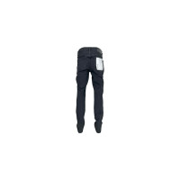 Purple Brand P002-Ndbr825 Knee Slit Rinse Slim Jean Black