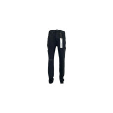 Purple Brand P002-Ndbr825 Knee Slit Rinse Slim Jean Black