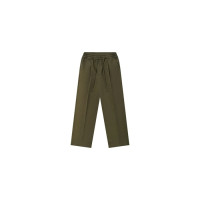 Fear of God Essentials Cotton Twill Pleat Front Drawstring Pant Moss