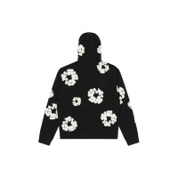 Denim Tears Cotton Wreath Zip Hoodie Black