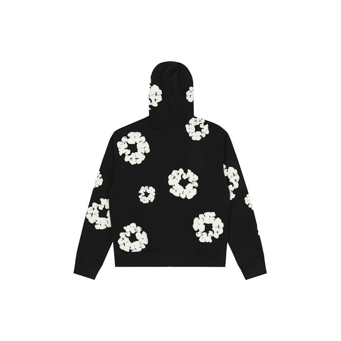 Худи Denim Tears Cotton Wreath Zip Hoodie Black Худи Denim Tears Cotton Wreath Zip Hoodie Black