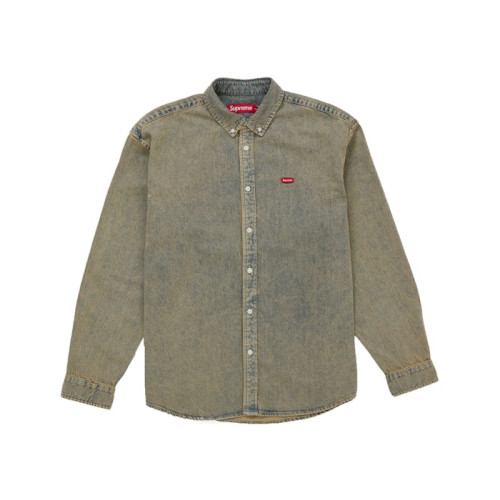 Supreme Small Box Denim Shirt Dirty Indigo